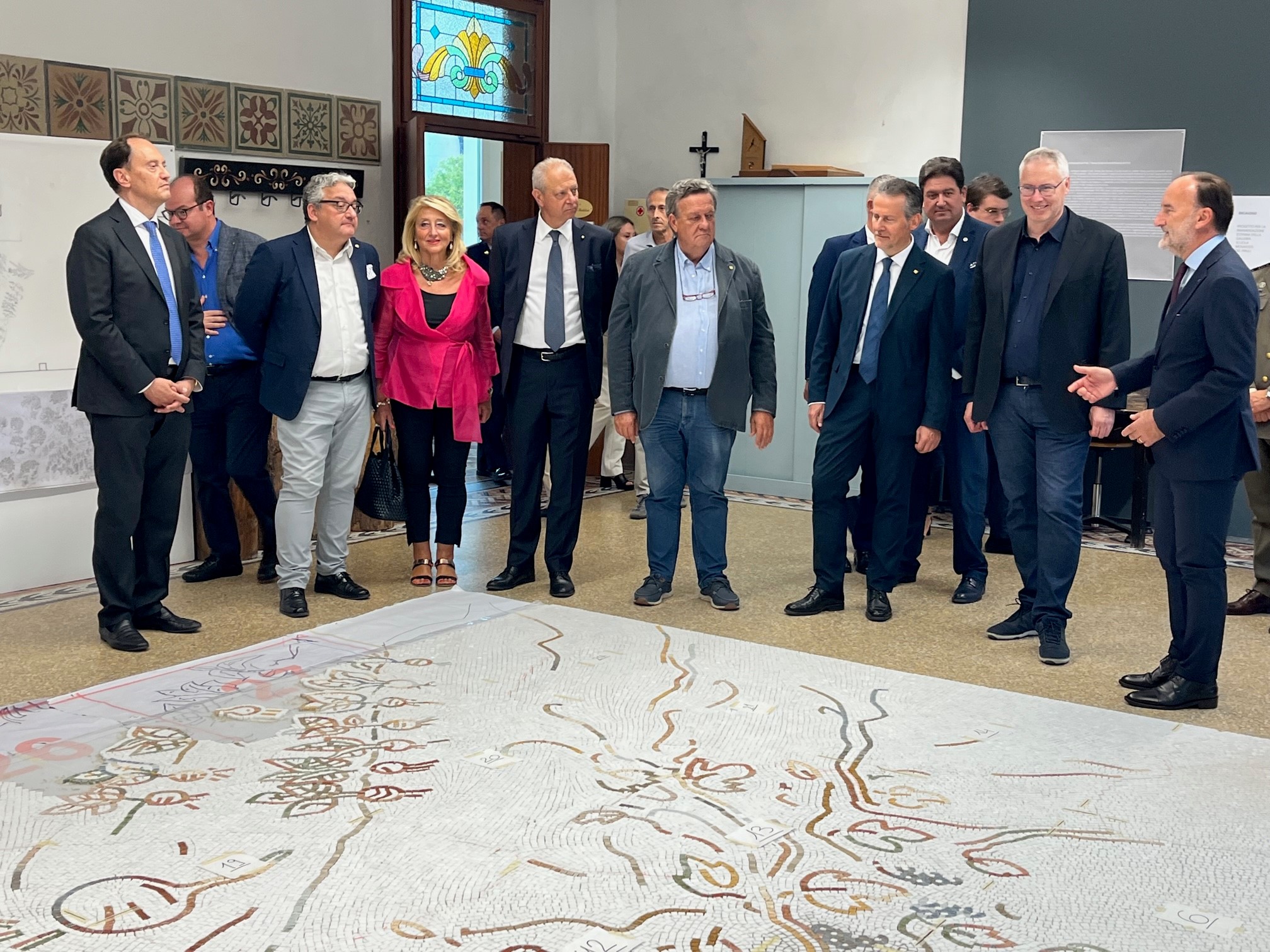 ARTE. BORDIN A SPILIMBERGO: SCUOLA MOSAICISTI FRIULI, ECCELLENZA FVG